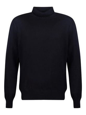 Gran Sasso long-sleeve turtleneck sweater - Blue