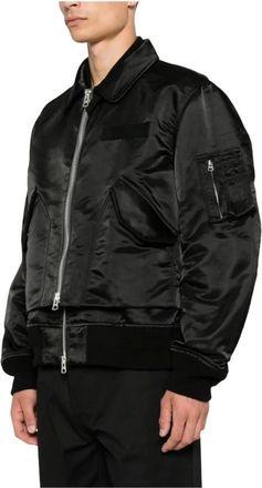 sacai Cotton Nylon Twill Blouson - male - Sacai - Bomber Jackets - Black - S - Jackets