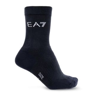 Emporio Armani Socks, male, Black, Size: L Tennis Pro Ankle Socks
