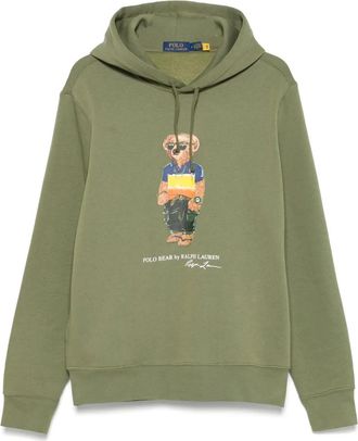 Polo Ralph Lauren Felpa Polo Bear con cappuccio - Verde