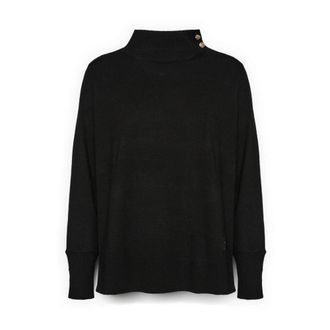 Elena Miro Viscose Cardigan met Knopen - Dames - Coltruien - Zwart - 3XL - Polyester - Truien & Vesten