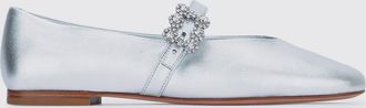 Roger Vivier Ballerina Efflorescence Roger Vivier in pelle laminata con fibbia gioiello