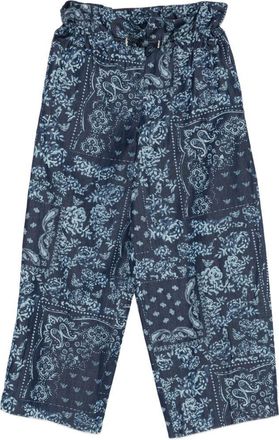 Emporio Armani Womens Printed Cotton Trousers