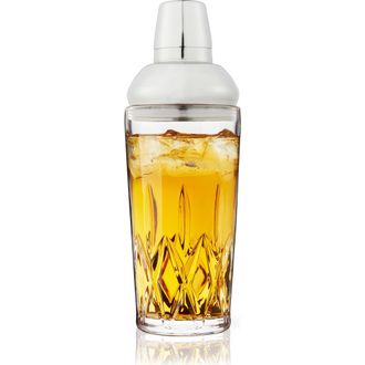 Viski Admiral Crystal Cocktail Shaker in Stainless Steel in Clear at Nordstrom