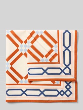 Selected Tuch aus reiner Baumwolle Modell NICOLAJ BANDANA in Offwhite, Gr&ouml;&szlig;e 1