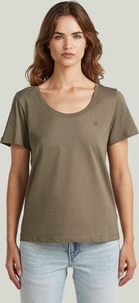 G-Star Scoop Neck T-Shirt - Bruin - Dames
