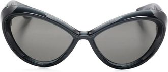 Jean Paul Gaultier Occhiali da sole cat-eye - Nero