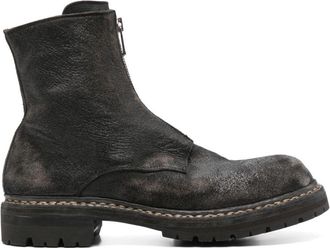 Guidi 45mm leather ankle boots - unisex - Rubber - 41.5 - Black