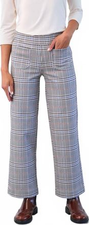 FDJ Plaid Pull On Pant In Abbey Plaid