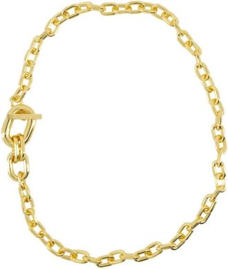 Paco Rabanne XL Link Hanger Ketting - Dames - Kettingen - Geel - ONE Size - Accessoires