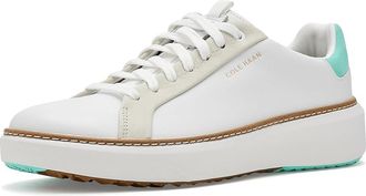 Cole Haan GrandPro Topspin Golf Sneakers Womens Shoes White/Cascade Wp : 10.5 B - Medium, Synthetic