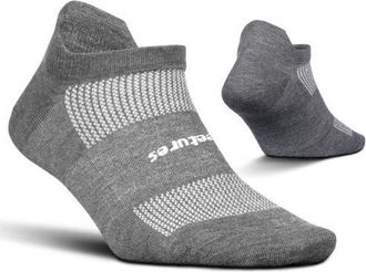 Feetures High Performance Ultra Light Ankle Sock No Show Socks with Heel Tab in Grey at Nordstrom, Size X-Large