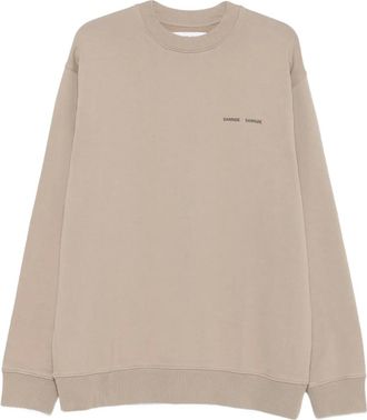 Samsøe & Samsøe Felpa girocollo con logo - Toni neutri