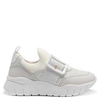 Bally Ladies White Brinelle Sneakers