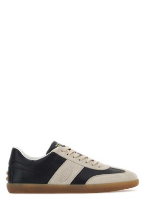 スニーカー TOD'S BLACK SUEDE AND BEIGE LEATHER SNEAKERS Women's Tod's Leather Sneakers - up to −81% | Stylight