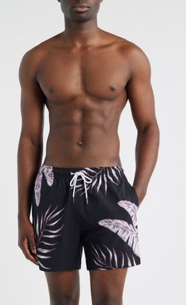 MAVRANS Jungle Swim Trunks in Black at Nordstrom, Size Xx-Large