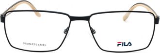 Fila VFI029 Rectangular Metal Frame Eyeglasses - Blue