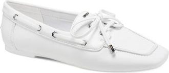 DKNY Delmar Boat Shoe in White at Nordstrom, Size 8.5