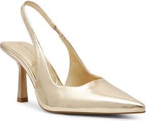 Anne Klein Indianna Slingback Pump in Platinum Pu at Nordstrom Rack, Size 7.5