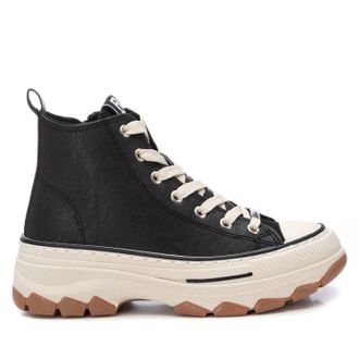 Xti Womens Sneaker Booties In Black