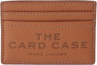 Marc Jacobs The Leather Card Case Wallet Womens Handbags Argan Oil, Leather/Polyester