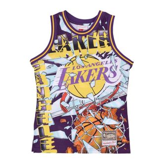 Mitchell & Ness Sportswear, male, Multicolor, Size: XL NBA Basketball Tank Top Purple