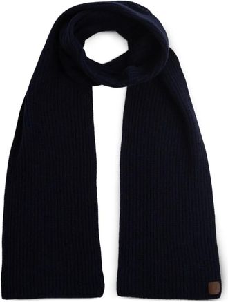 Eleventy Ribbed scarf - Blauw