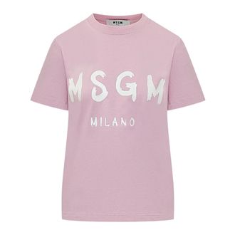 Msgm T-Shirt - female - MSGM - T-Shirts - Pink - XS - Tops