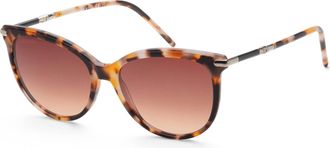 Longchamp Womens Ochre Havana 54mm Sunglasses