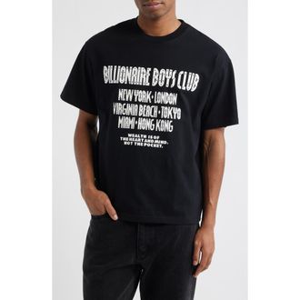 Billionaire Boys Club BB Club Boxy Fit Cotton Graphic T-Shirt in Black at Nordstrom, Size Xx-Large