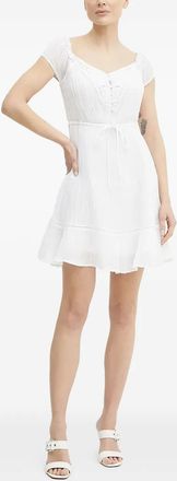 Guess Co Abito con inserti in pizzo - Bianco