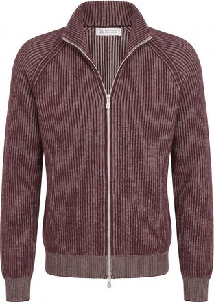 Brunello Cucinelli Cashmere Turtleneck Cardigan With Zip