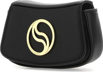 Stella McCartney Womens Biscuit Shoulder Bag Black Alter Mat