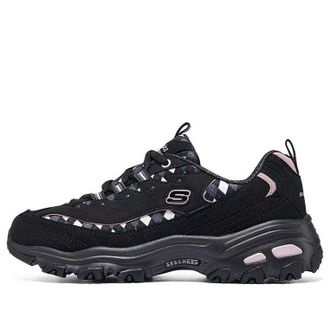Skechers (WMNS) Skechers Sport DLites Fancy Leopard 10 Black Pink 896271-BKMT