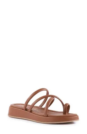 Seychelles Rule the World Platform Wedge Slide Sandal in Tan at Nordstrom, Size 9.5