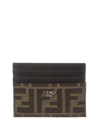 Fendi Fendi Ff Leather Card Holder