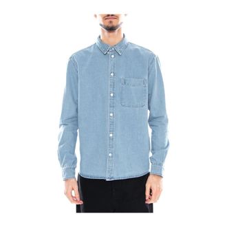 Only & Sons Orson Reg. Oxford York DNM Shirt Noos - Heren - Spijkeroverhemden - Blauw - M - Katoen - Overhemden