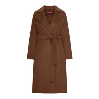 Max Mara Belted Coats, female, Brown, Size: 3XS Mstcles Coat