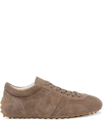 Tod's T-Marathon lace-up sneakers - women - Calf Suede/Rubber/Calf Leather - 37.5 - Brown