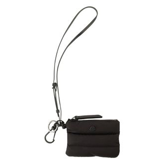 Moncler Accessoires, Heren, Zwart, ONE Size, Leer, Caradoc Kaarthouder