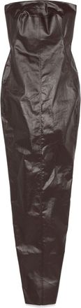 Rick Owens Abito lungo con corpetto - Marrone