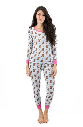 Leveret Womens Cotton Matching Family Pajamas, Dream Weaver Prints in Puppy at Nordstrom, Size X-Small