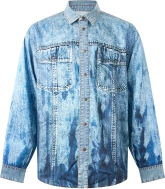 Diesel Spijkerjack - Heren - Jassen - Blauw - Maat: L Zijde