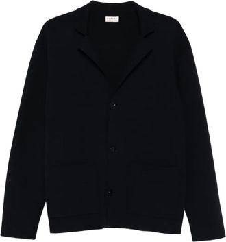 Fursac Cardigan con bottoni e colletto - Blu