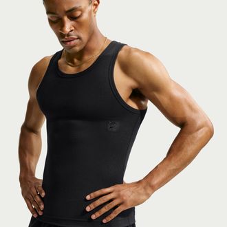 Nike Mens N.A.C. Dri-FIT Ribbed Tank Top in Black | IR8809-010