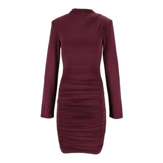 Rotate Abito Corto Drappeggiato - - Dresses - Donna - Viola - S