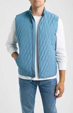 Johnnie-O Belfry Quilted Vest in Bluestone at Nordstrom, Size Xx-Large
