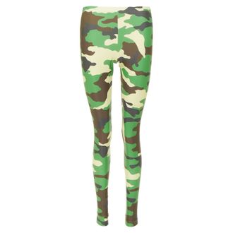 Junya Watanabe camouflage print stretch jersey leggings
