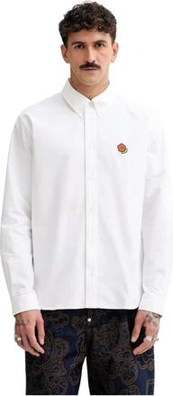 Kenzo Casual Shirts - Heren - Zakelijke Overhemden - Wit - L - Overhemden