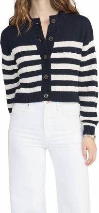 Frame Denim The Variation Femme Cardigan In Navy Multicolor